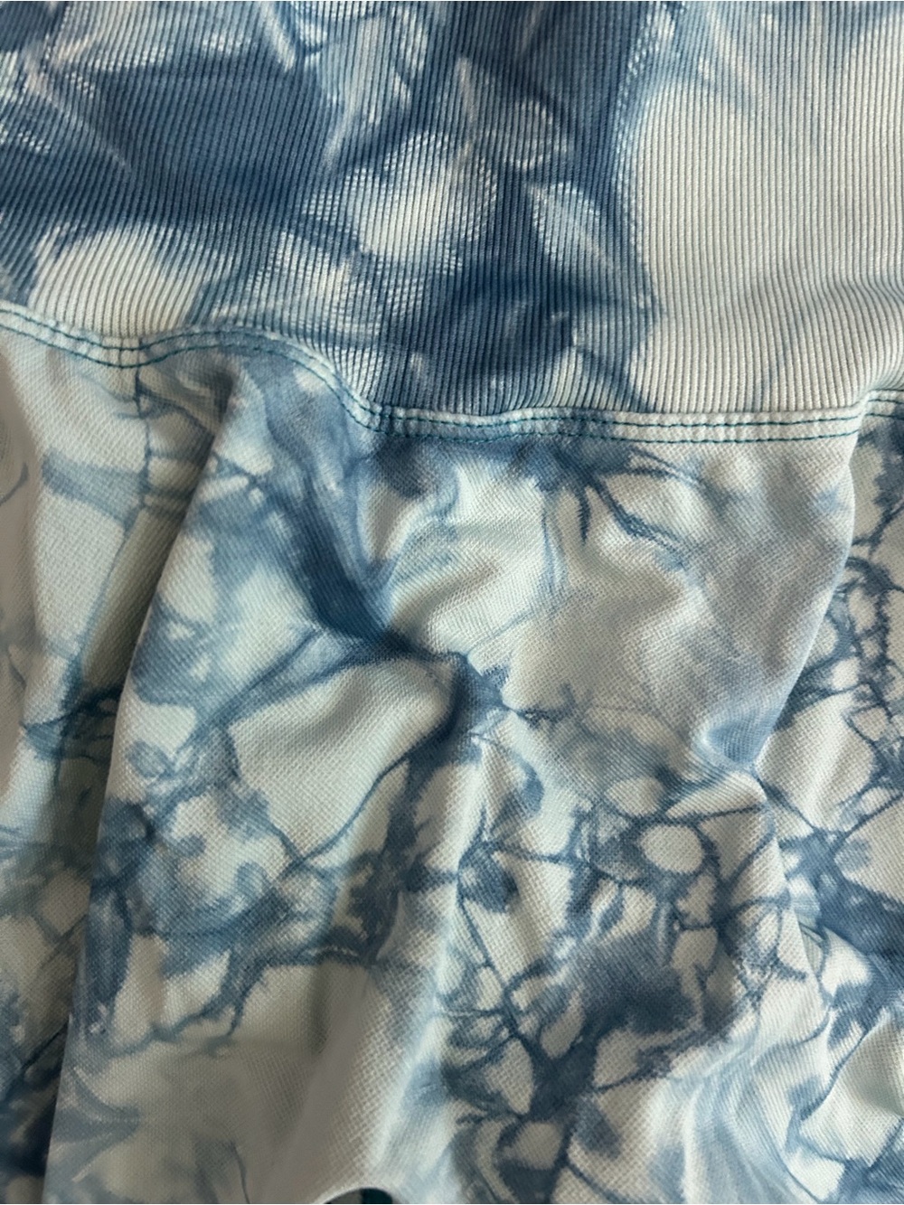 Blue Tie Dye Scrunch Butt Leggings | High Waisted Seamless Booty Lift Activewear - Picture 6 of 6